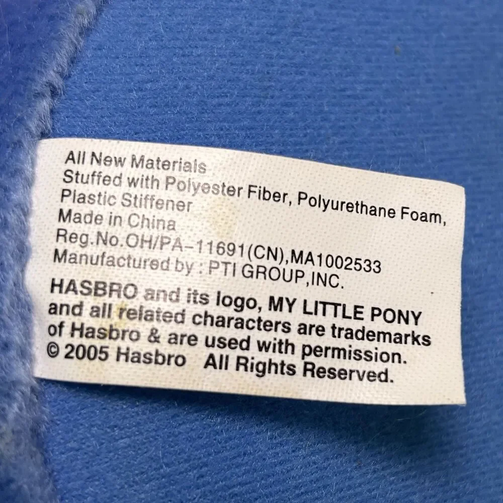 My Little Pony MLP Sparkleworks Plush Easter Basket 2005 Hasbro Vintage